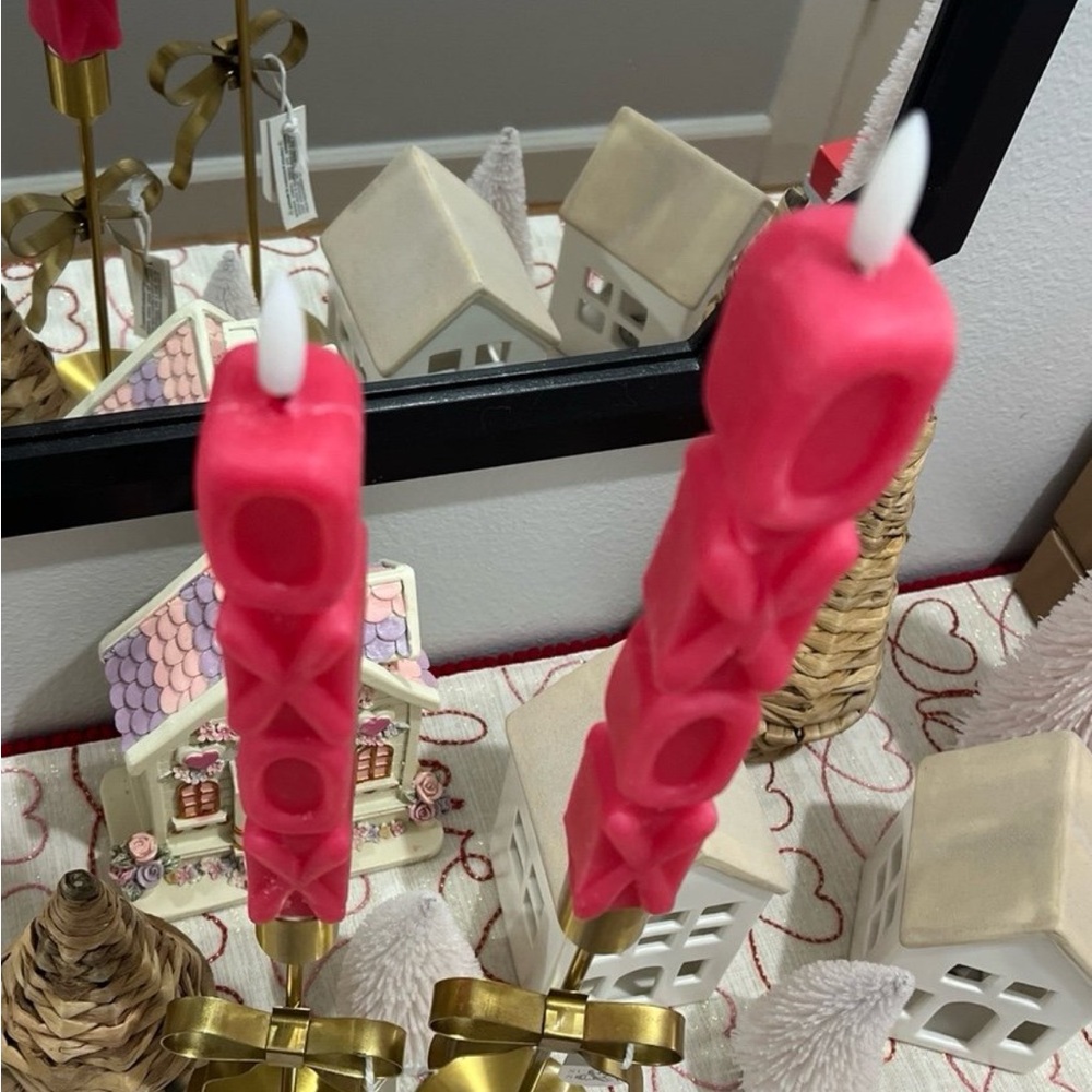 Bella Luxx Red Decorative Candles